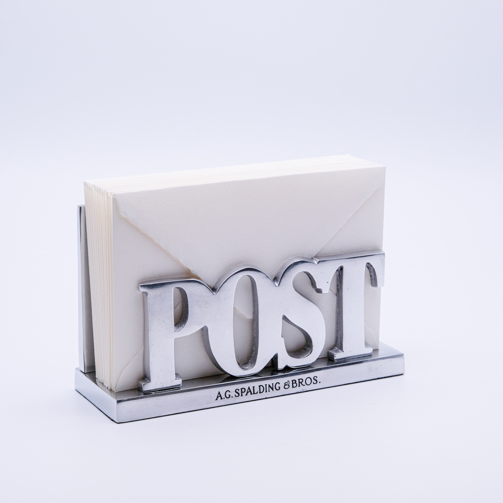 Spalding & Bros - Alluminio - Porta lettere - Cartoleria Rossi dal 1927