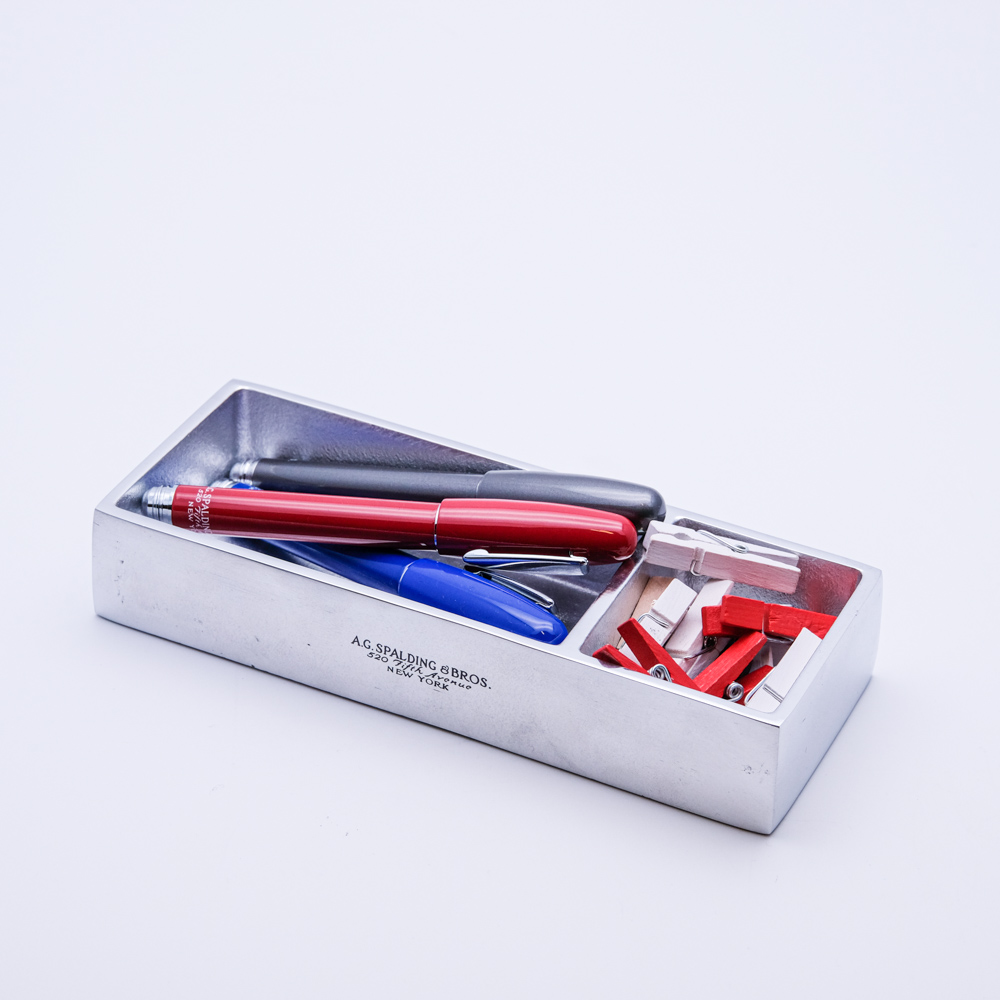 Spalding & Bros - Alluminio - Portaclips - Cartoleria Rossi Mantova dal 1927