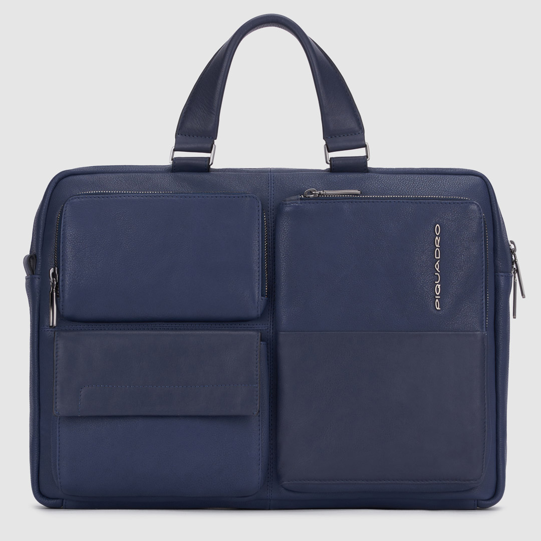 CA5881W116 - Piquadro - Cartella in pelle 2 manici comparto PC15,6'' - Cartoleria Rossi - Idee regalo dal 1927 - Mantova -1