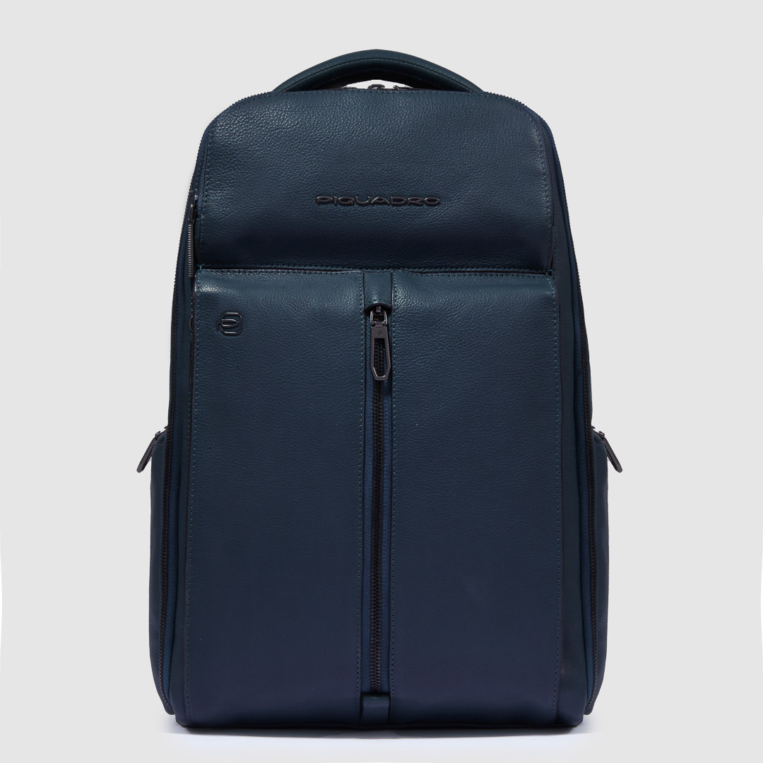 CA6450W130_BLU Piquadro - Zaino in pelle porta pc 14" - Cartoleria Rossi - Idee regalo dal 1927 - Mantova